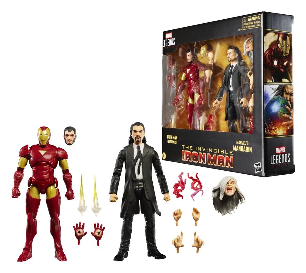 Marvel Legends Pack de 2 Figuras Iron Man (Extremis) & Marvel's Mandarin 15 cm