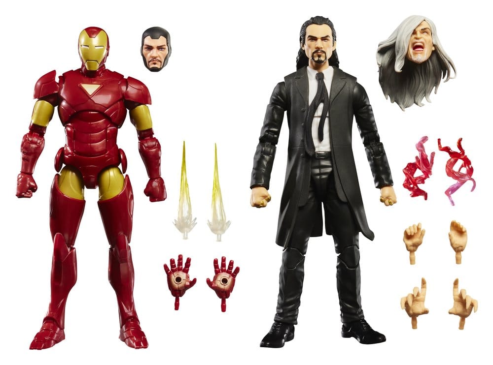 Marvel Legends Pack de 2 Figuras Iron Man (Extremis) & Marvel's Mandarin 15 cm