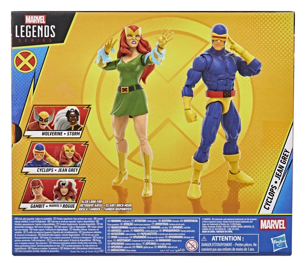 Marvel Legends Pack de 2 Figuras Cyclops & Jean Grey 15 cm
