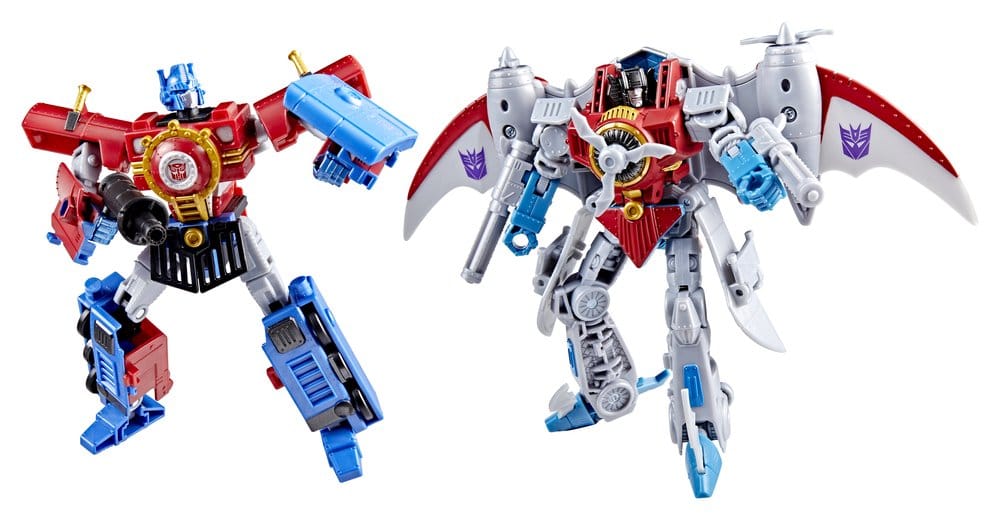 Transformers Timelines Hearts of Steel Comic Edition Figuras Optimus Prime & Starscream 14 cm