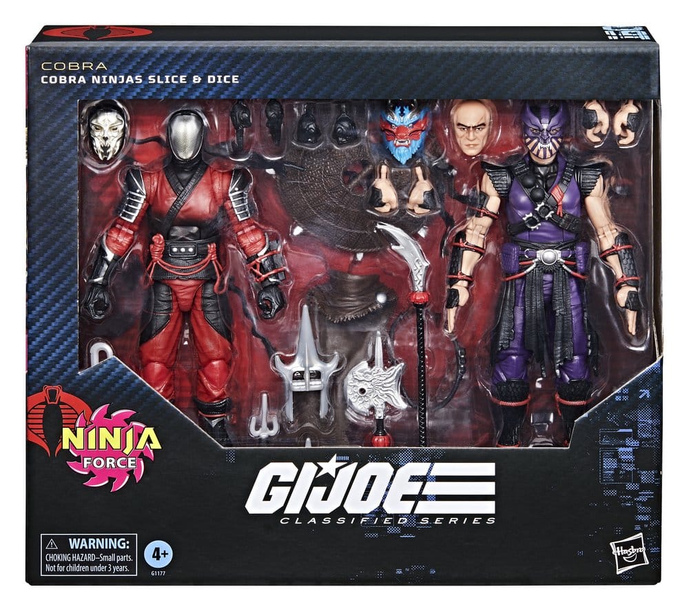 G.I. Joe Classified Series Pack de 2 Figuras #160 Cobra Ninjas Slice & Dice 15 cm