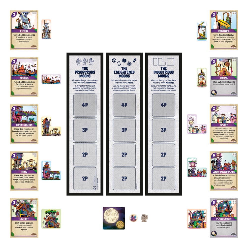 Life in Reterra Expansión del Juego de Mesa Moonrise *Edición Inglés*