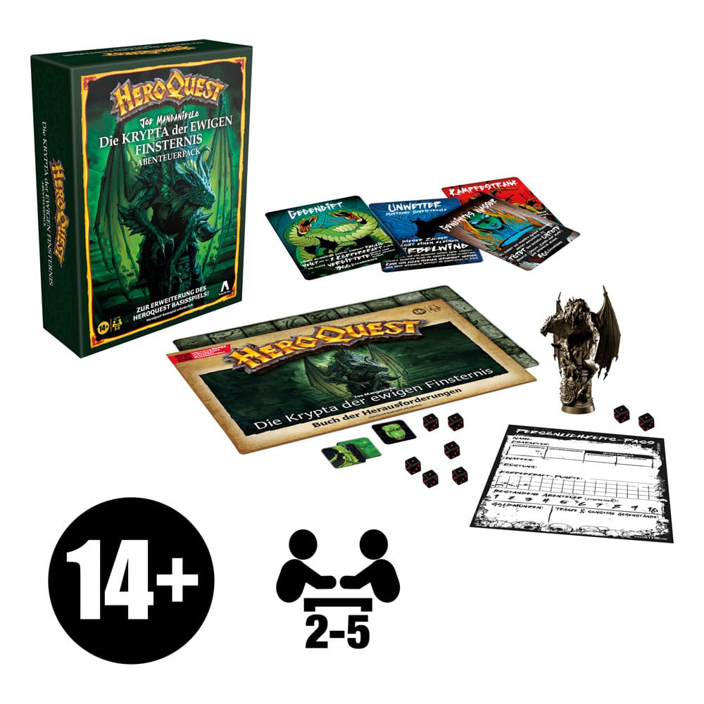 HeroQuest Expansión del Juego de Mesa Die Krypta der ewigen Finsternis Pack de Misión *Edición Aléman*