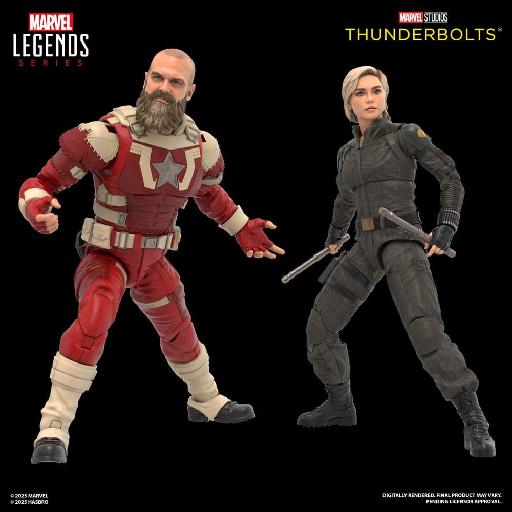 Figura Hasbro Marvel Studios Thunderbolts Marvel Legends Series Yelena Belova & Red Guardian 15 cm