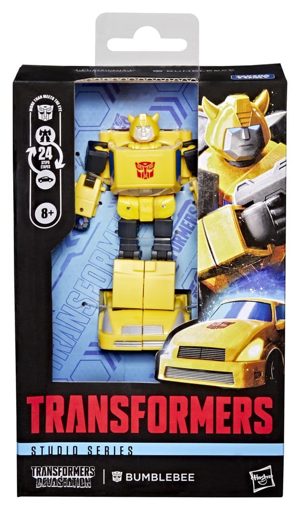 Figura articulada bumblebee clase deluxe transformers devastatión -  studio series 10 -5cm hasbro