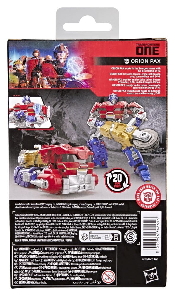 Transformers One Studio Series Deluxe Class Figura Orion Pax 13 cm
