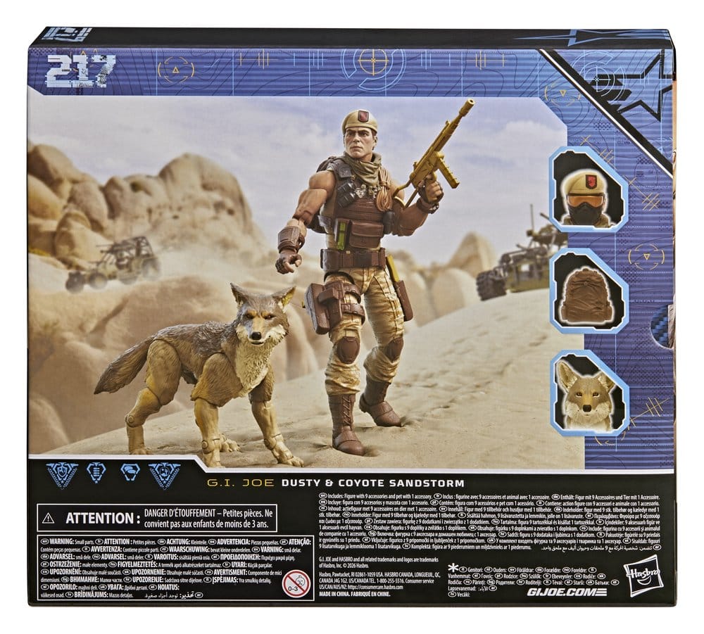 G.I. Joe Classified Series Figura #217 Dusty & Coyote Sandstorm 15 cm