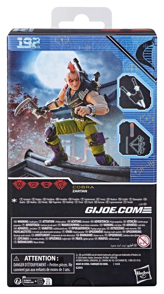 G.I. Joe Classified Series Figura #192 Ninja Force Zartan 15 cm
