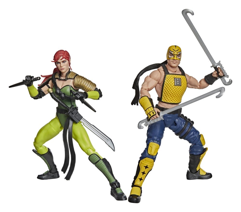 G.I. Joe Classified Series Pack de 2 Figuras #212 Ninja Force Scarlett & T'Jbang 15 cm