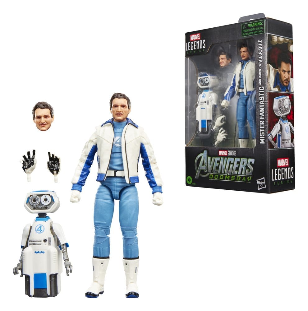 Avengers: Doomsday Marvel Legends Pack de 2 Figuras Mister Fantastic & Marvel's H.E.R.B.I.E. 15 cm