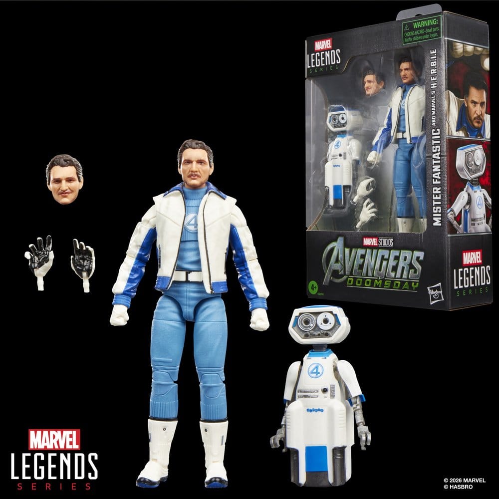 Avengers: Doomsday Marvel Legends Pack de 2 Figuras Mister Fantastic & Marvel's H.E.R.B.I.E. 15 cm