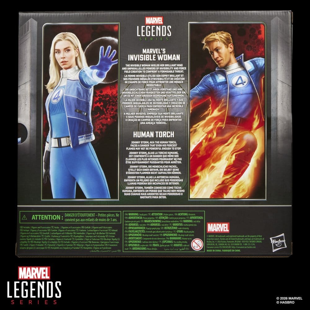 Avengers: Doomsday Marvel Legends Pack de 2 Figuras Marvel's Invisible Woman & Human Torch 15 cm