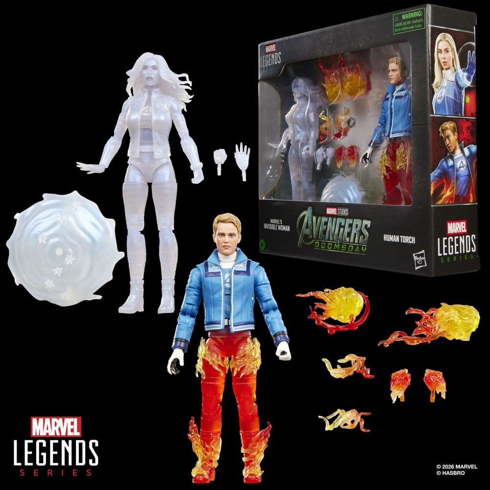 Avengers: Doomsday Marvel Legends Pack de 2 Figuras Marvel's Invisible Woman & Human Torch 15 cm