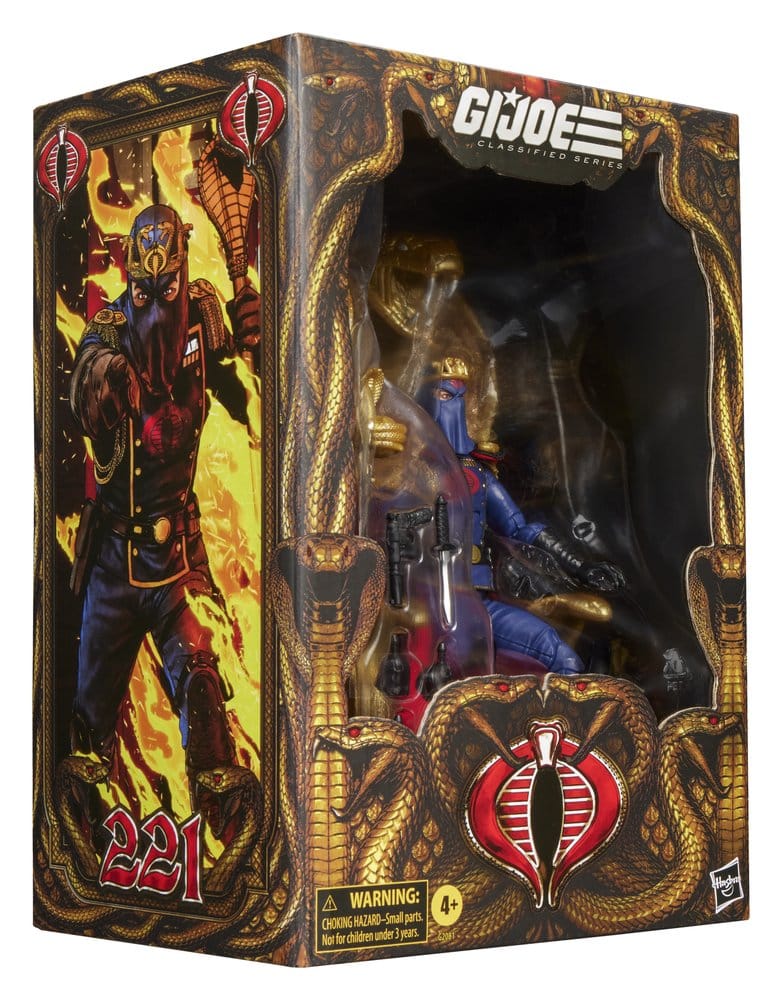 G.I. Joe Classified Series Figura Cobra Commander in Dress Uniform & Throne 15 cm