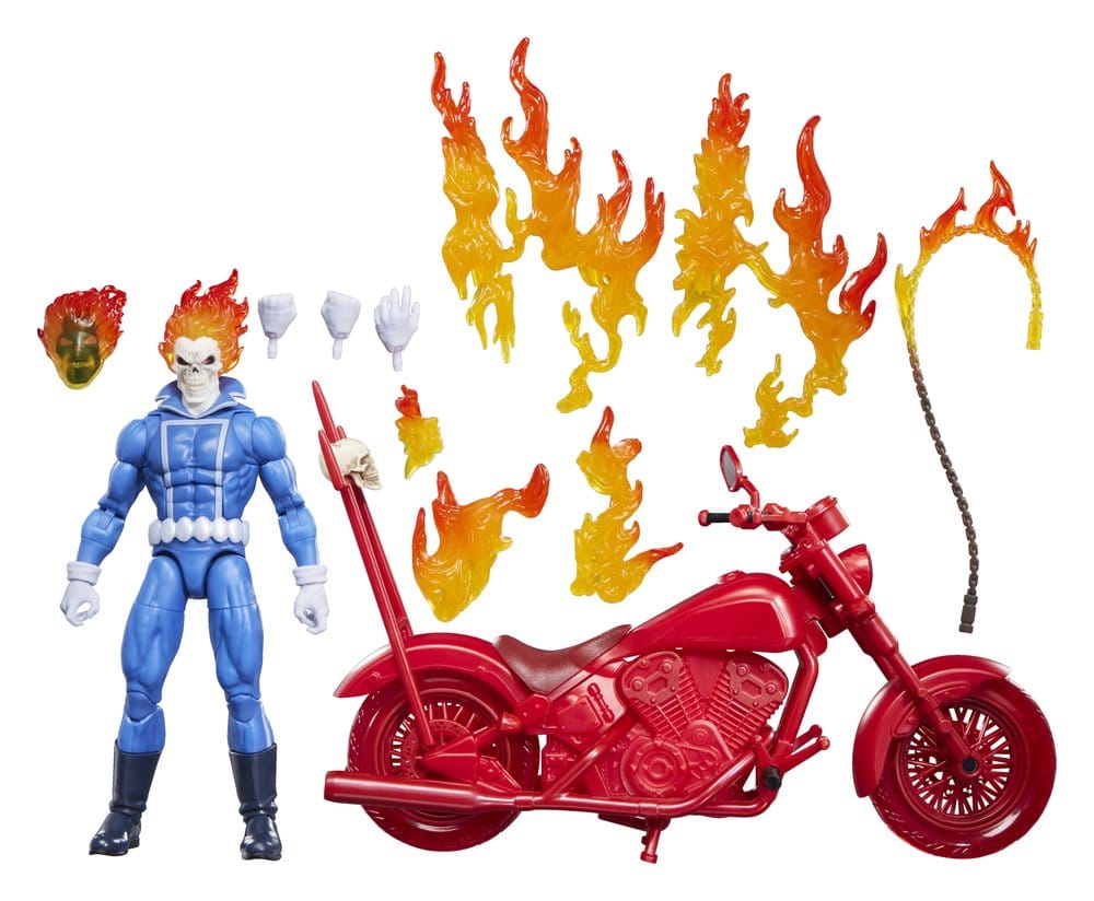 Ghost Rider Marvel Legends Figura Johnny Blaze with Motorcycle 15 cm