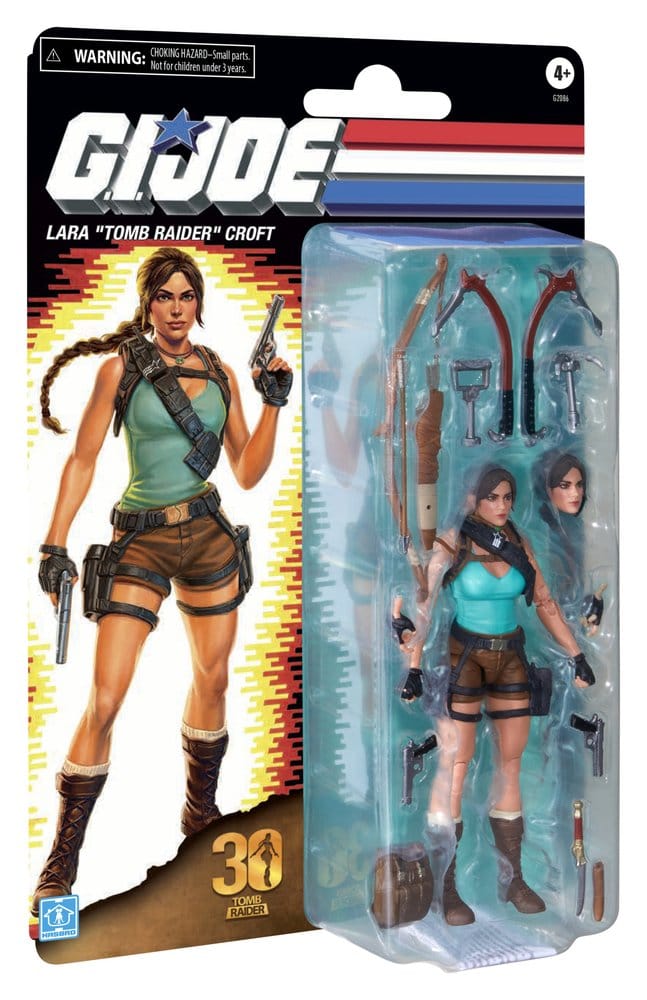 G.I. Joe Classified Series Retro Cardback Collaborative Figura Lara "Tomb Raider" Croft 15 cm