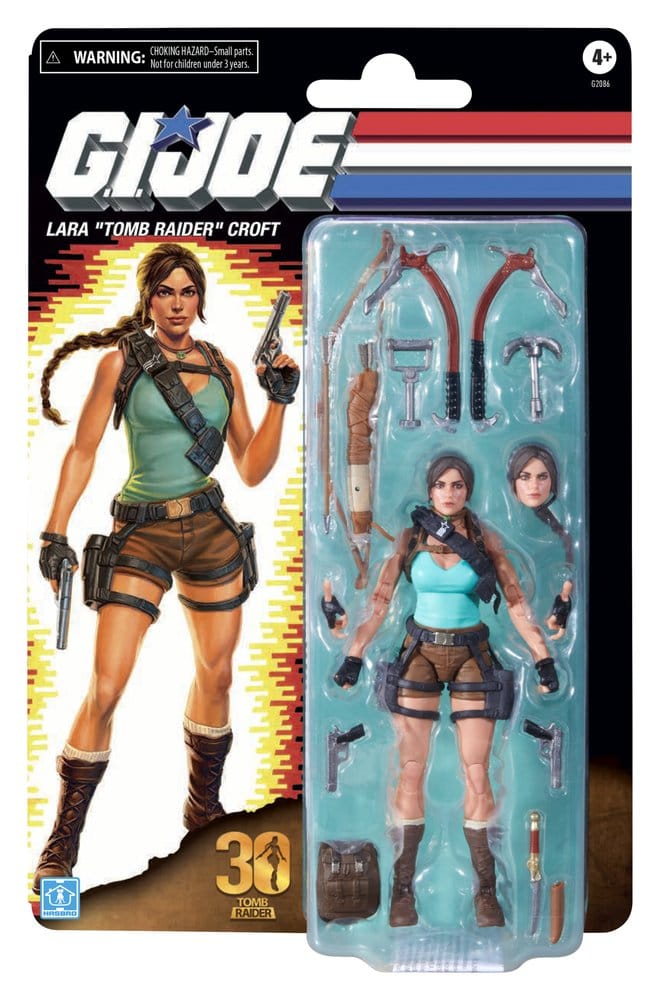 G.I. Joe Classified Series Retro Cardback Collaborative Figura Lara "Tomb Raider" Croft 15 cm