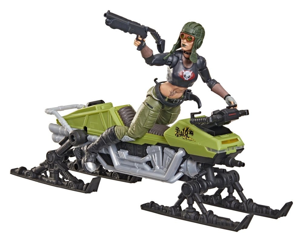 G.I. Joe Classified Series Figura y Vehículo #194 Zanya y Dreadnok Chameleon (Swamp Skier) 15 cm Frikytopia