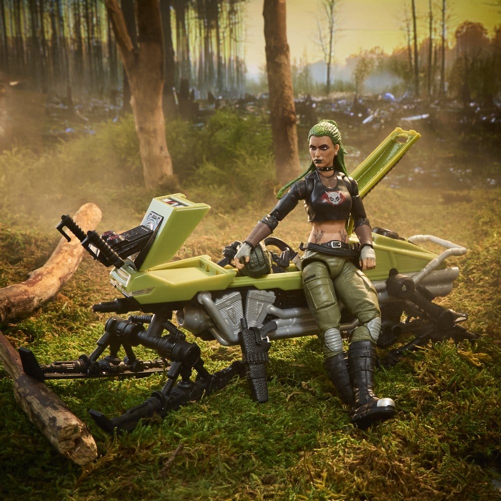 G.I. Joe Classified Series Figura y Vehículo #194 Zanya y Dreadnok Chameleon (Swamp Skier) 15 cm