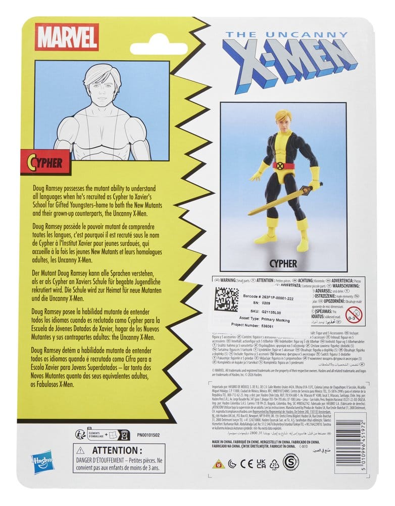 The Uncanny X-Men Marvel Legends Figura Cypher 15 cm