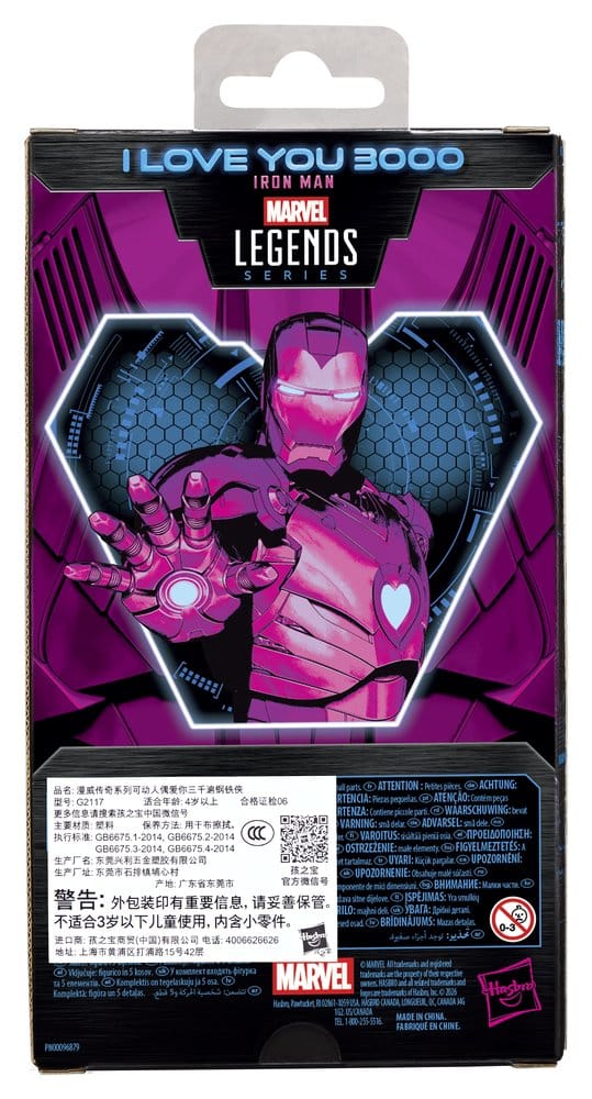 Figura hasbro marvel legends series i love you boo iron man