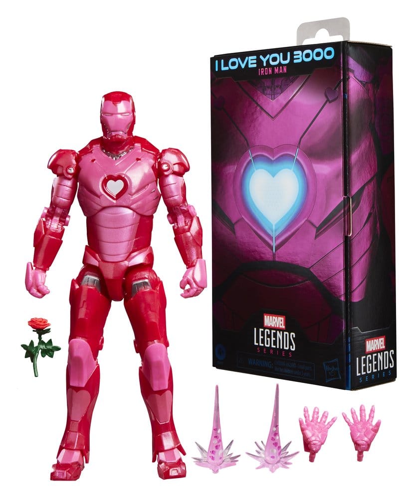 Figura hasbro marvel legends series i love you boo iron man