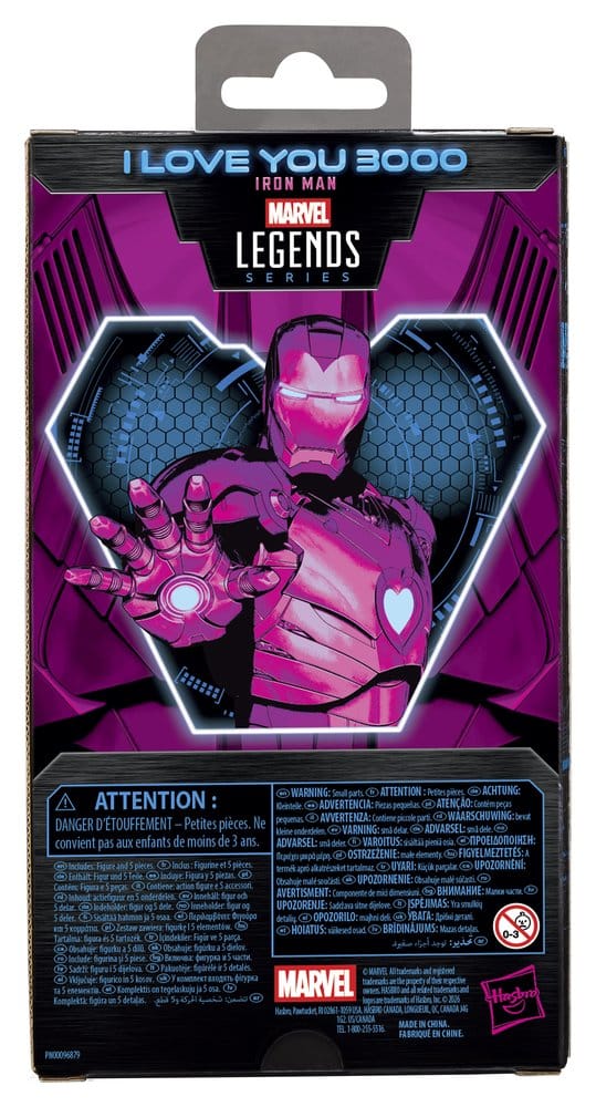 Figura hasbro marvel legends series i love you boo iron man
