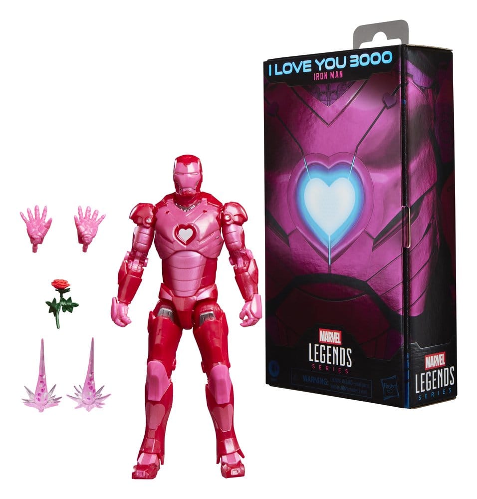 Figura hasbro marvel legends series i love you boo iron man