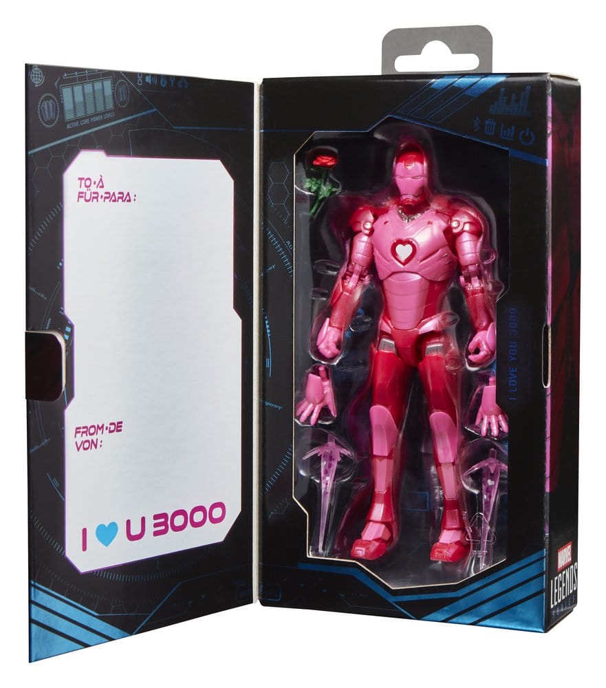 Figura hasbro marvel legends series i love you boo iron man