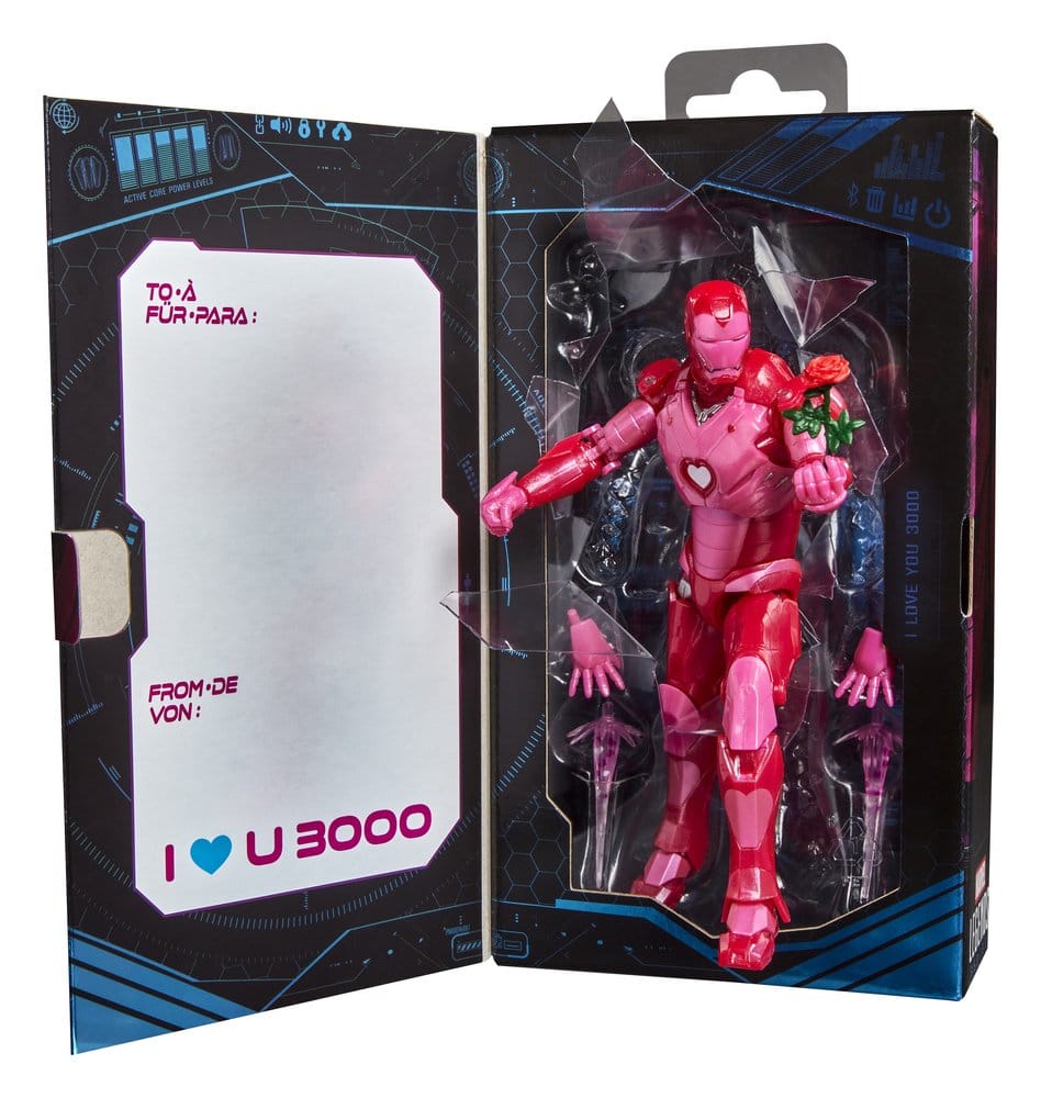 Figura hasbro marvel legends series i love you boo iron man