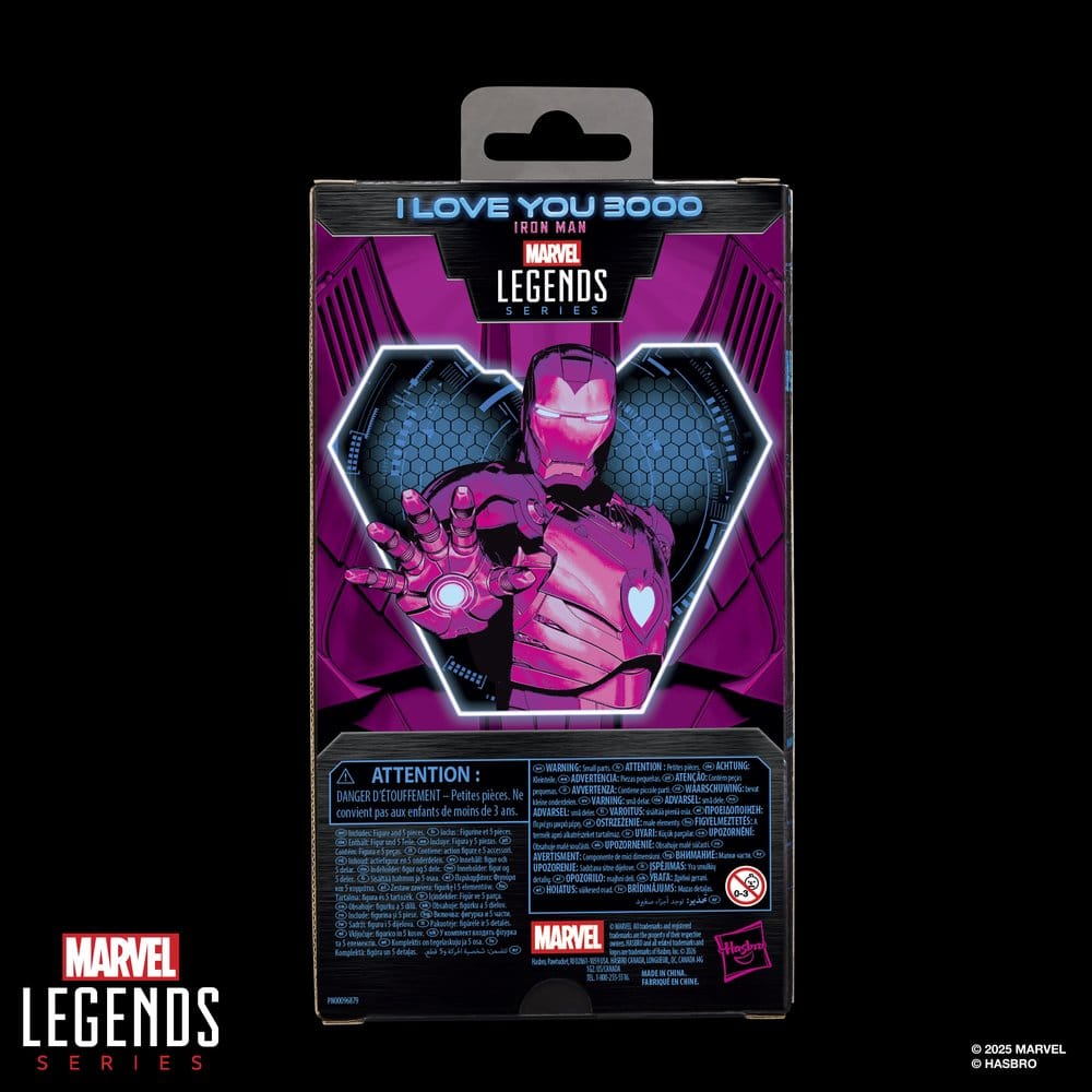 Figura hasbro marvel legends series i love you boo iron man