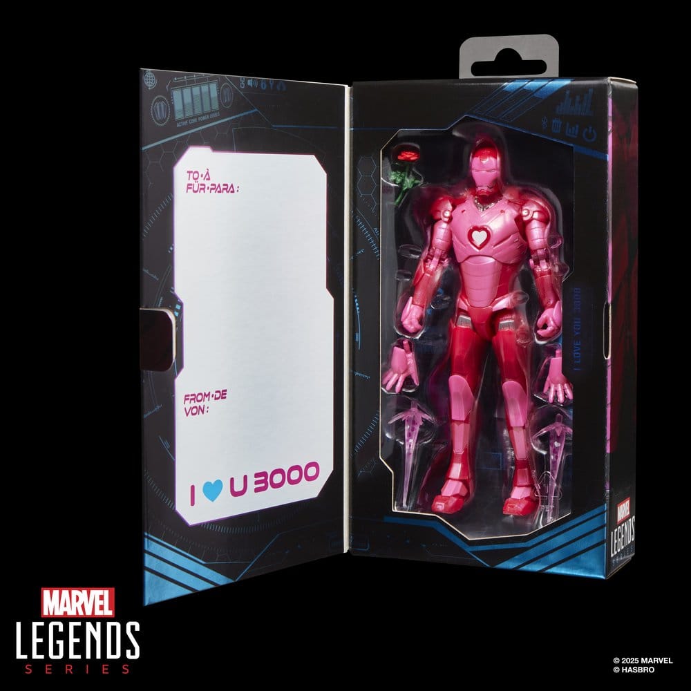 Figura hasbro marvel legends series i love you boo iron man