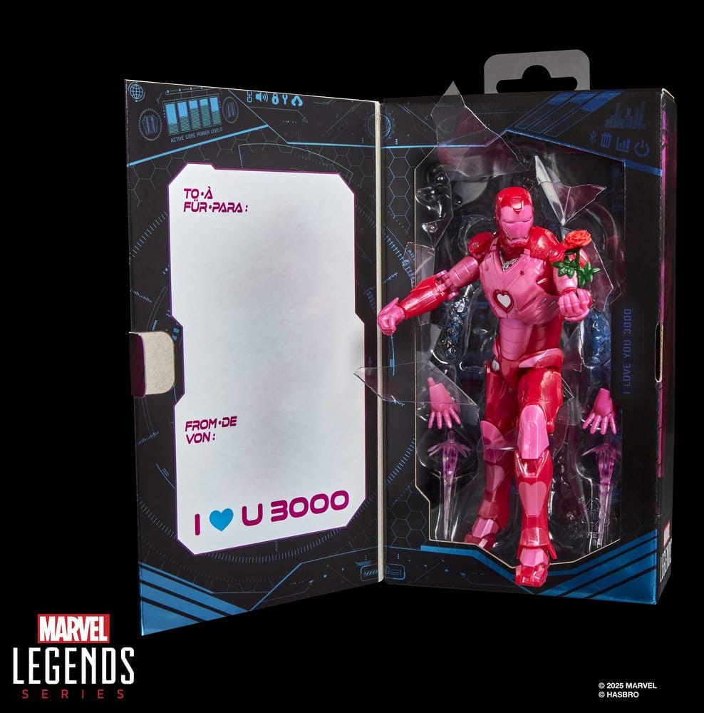 Figura hasbro marvel legends series i love you boo iron man