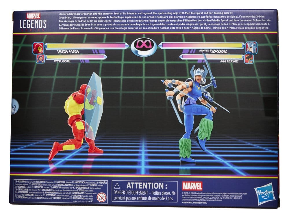 Marvel Games Marvel Legends Pack de 2 Figuras Iron Man & Marvel's Spiral 15 cm