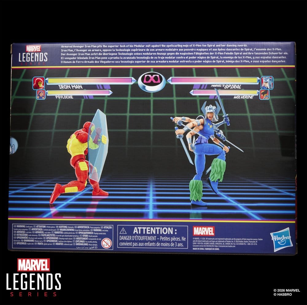 Marvel Games Marvel Legends Pack de 2 Figuras Iron Man & Marvel's Spiral 15 cm