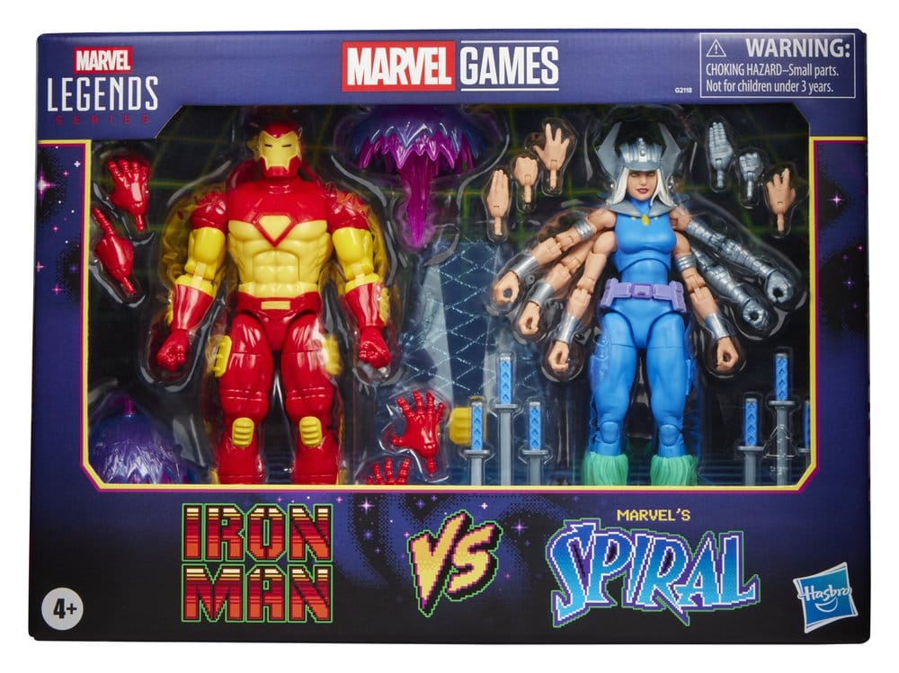 Marvel Games Marvel Legends Pack de 2 Figuras Iron Man & Marvel's Spiral 15 cm