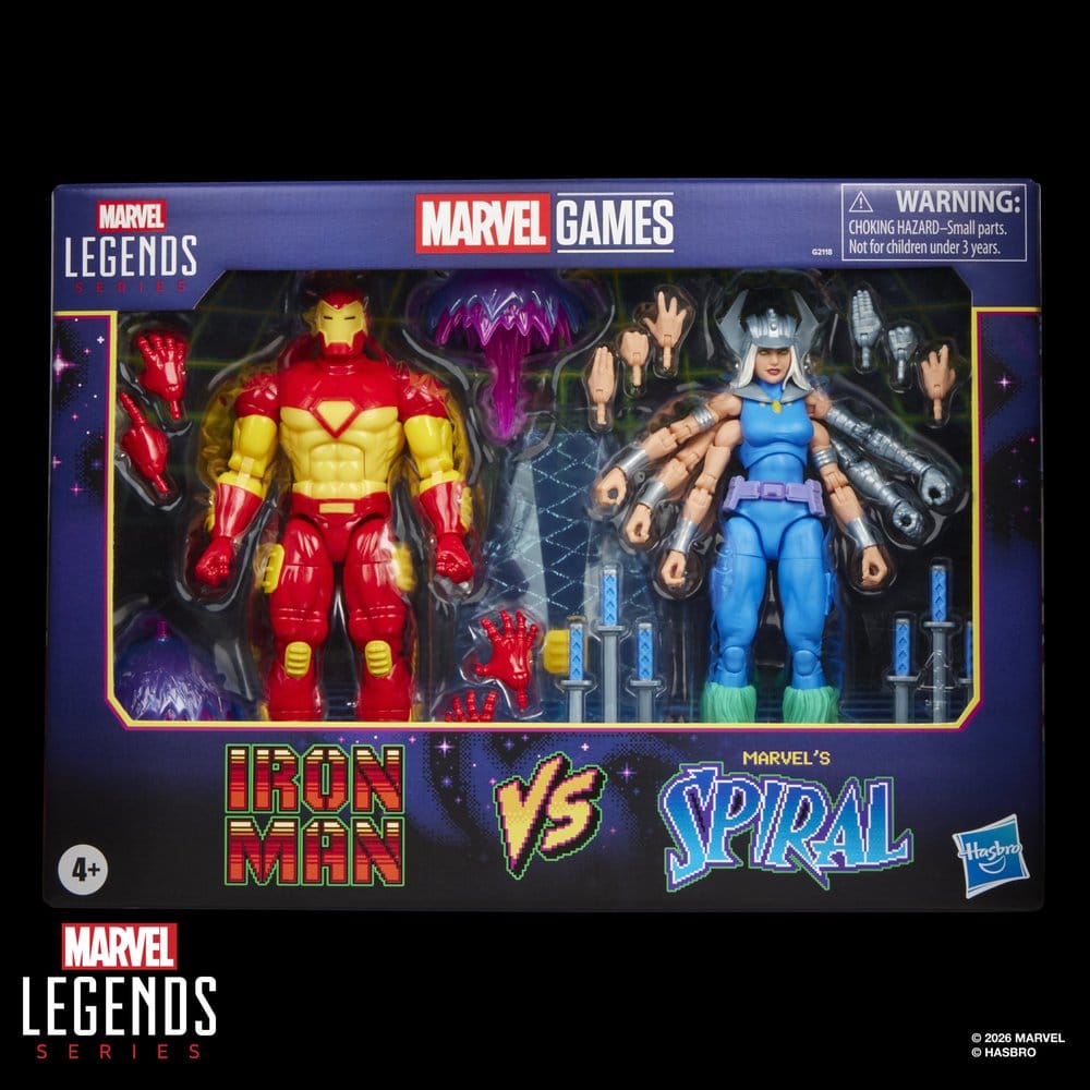 Marvel Games Marvel Legends Pack de 2 Figuras Iron Man & Marvel's Spiral 15 cm