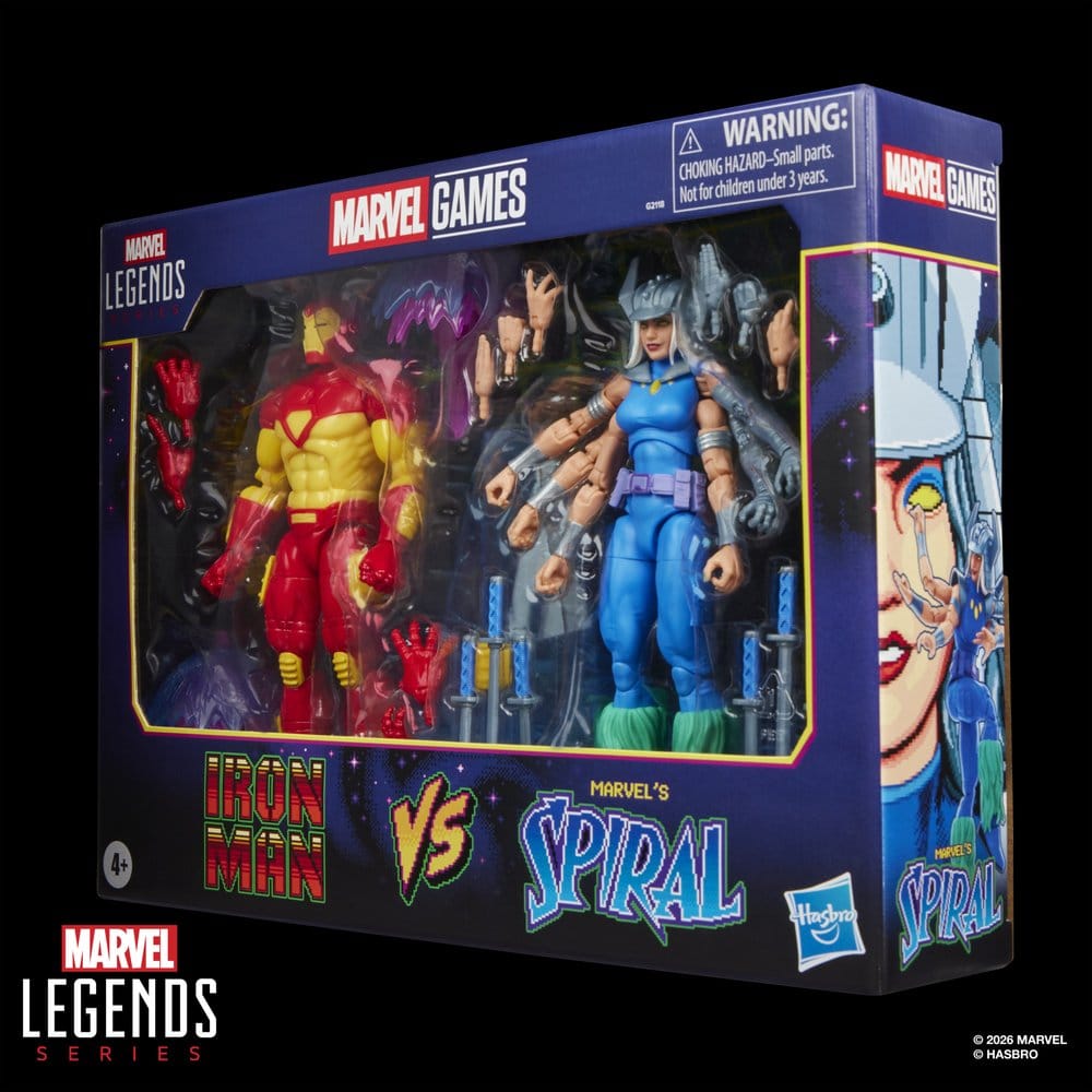 Marvel Games Marvel Legends Pack de 2 Figuras Iron Man & Marvel's Spiral 15 cm