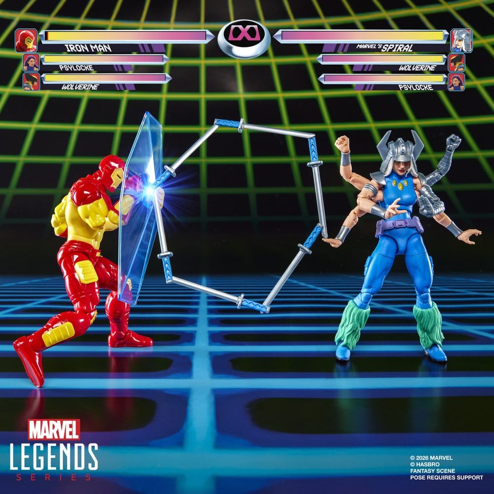 Marvel Games Marvel Legends Pack de 2 Figuras Iron Man & Marvel's Spiral 15 cm