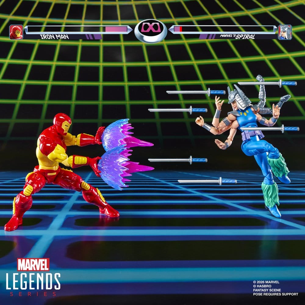 Marvel Games Marvel Legends Pack de 2 Figuras Iron Man & Marvel's Spiral 15 cm