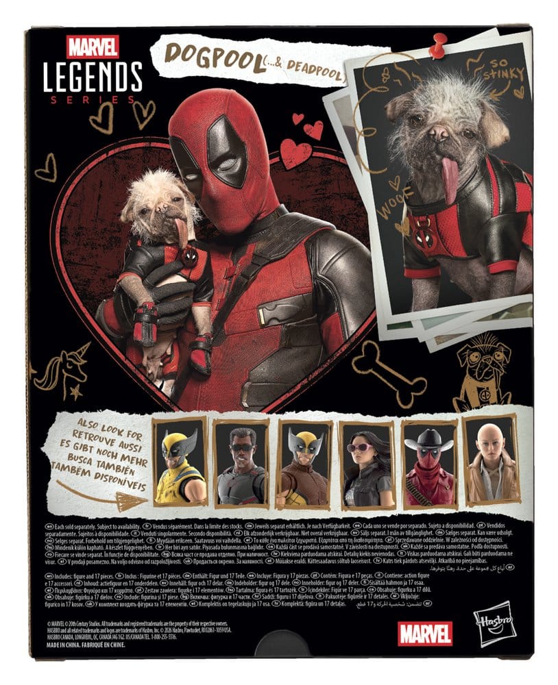 Deadpool & Wolverine Marvel Legends Figura Dogpool & Deadpool 15 cm