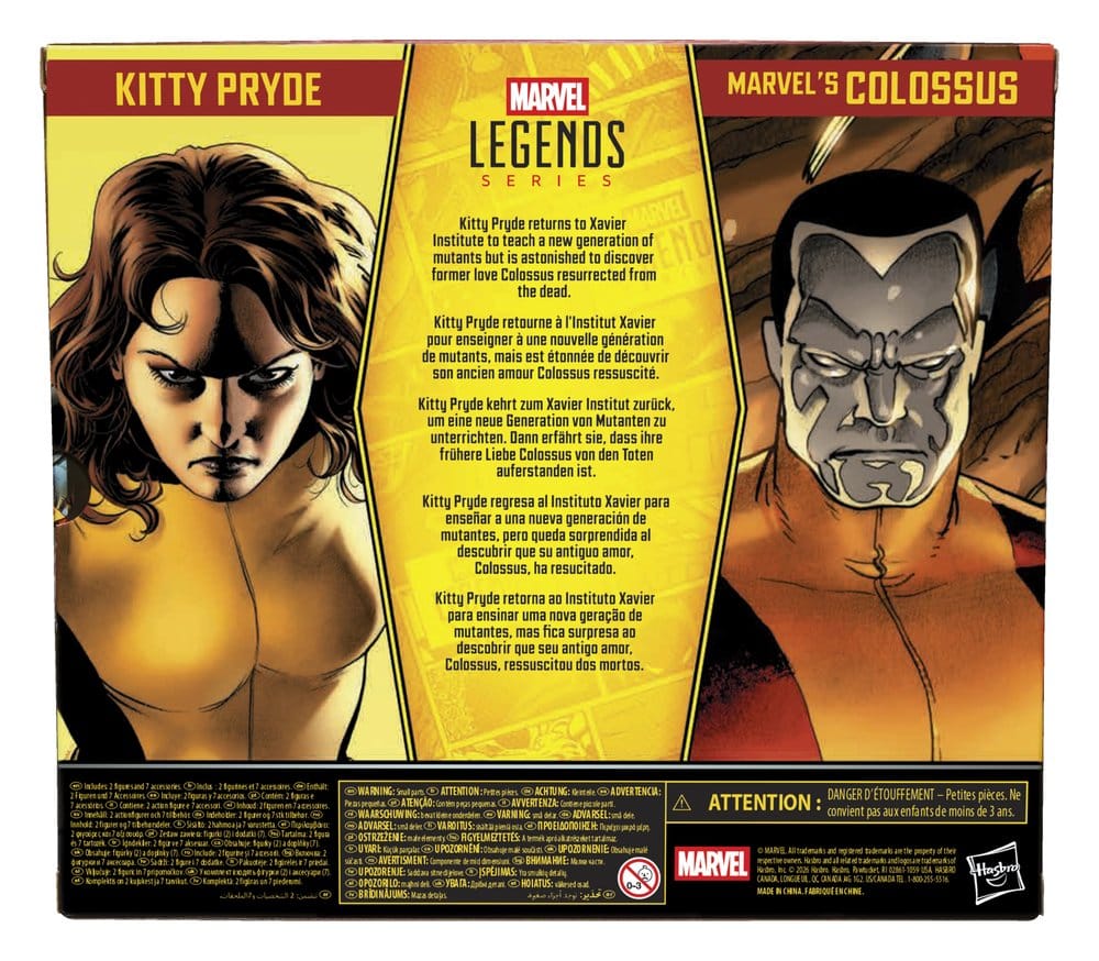 Astonishing X-Men Marvel Legends Pack de 2 Figuras Kitty Pryde & Marvel's Colossus 15 cm