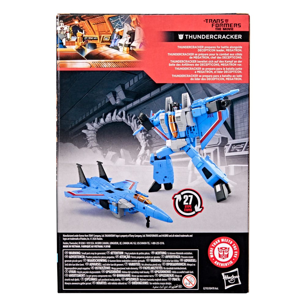 The Transformers: The Movie Studio Series Voyager Class Figura Thundercracker 16 cm