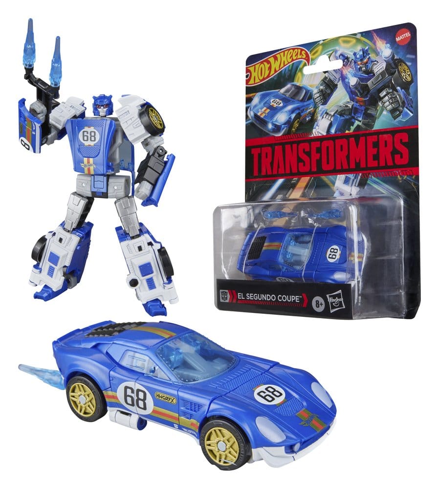 Transformers x Hot Wheels Collaborative Deluxe Class Figura El Segundo Coupe 13 cm