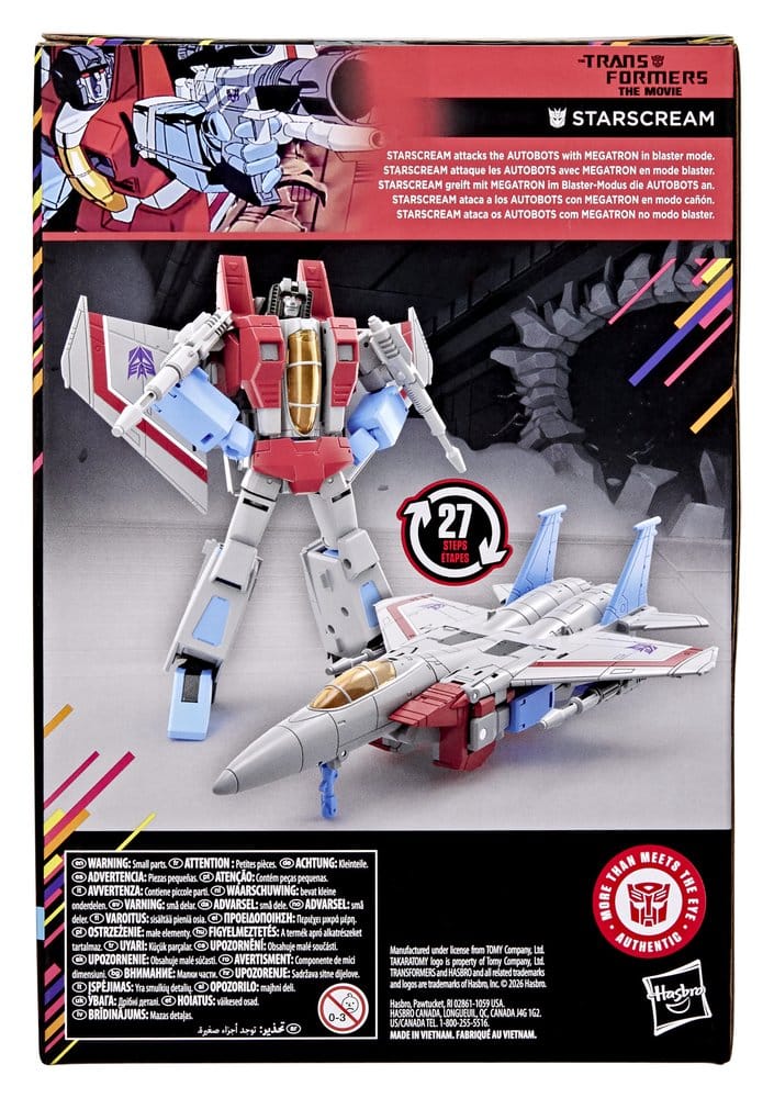 Transformers: La película Studio Series Voyager Class Figura Starscream 17 cm