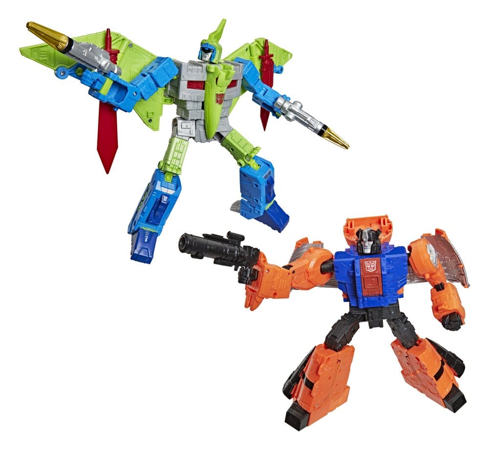 Transformers Age of the Primes Leader Class Pack de 2 Figuras G2 G2 Dinobot Swoop &amp; G2 Dinobot Sludge 19 cm Frikytopia