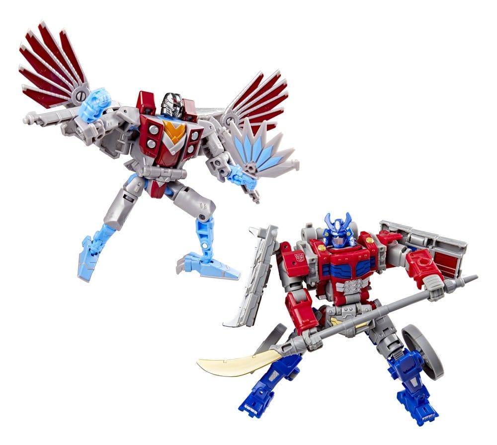 Transformers Timelines Figuras Samurai Themed Set Optimus Prime & Starscream 14 cm