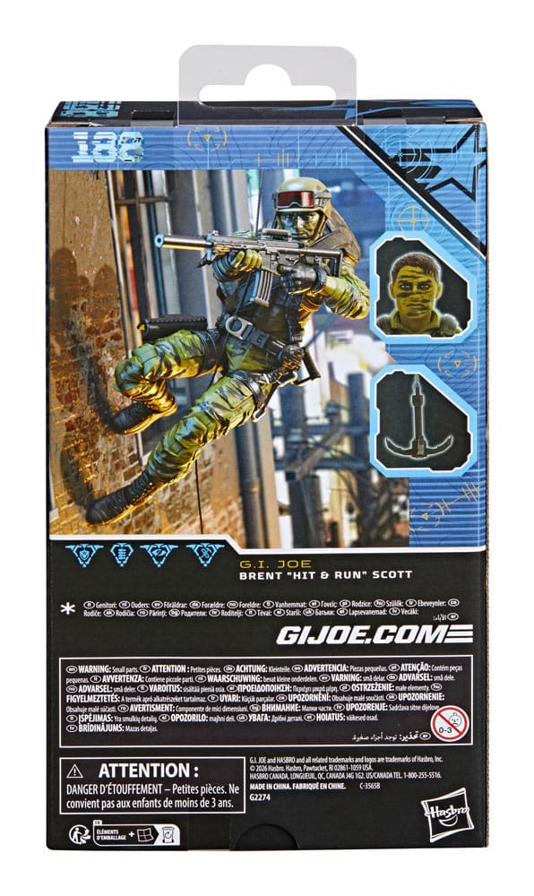 G.I. Joe Classified Series Figura Brent "Hit & Run" Scott 15 cm