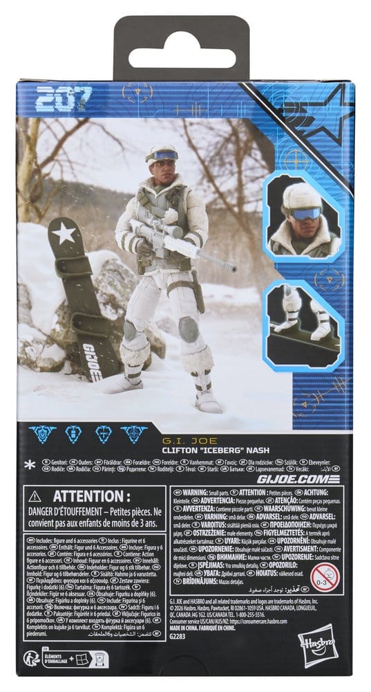 G.I. Joe Classified Series Figura #207 Clifton "Iceberg" Nash 15 cm