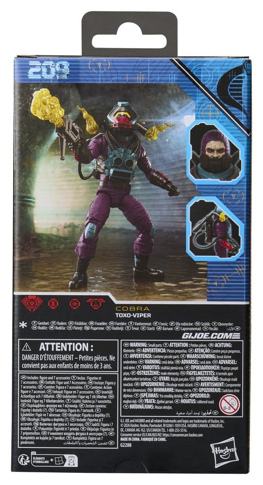 G.I. Joe Classified Series Figura #209 Toxo-Viper 15 cm